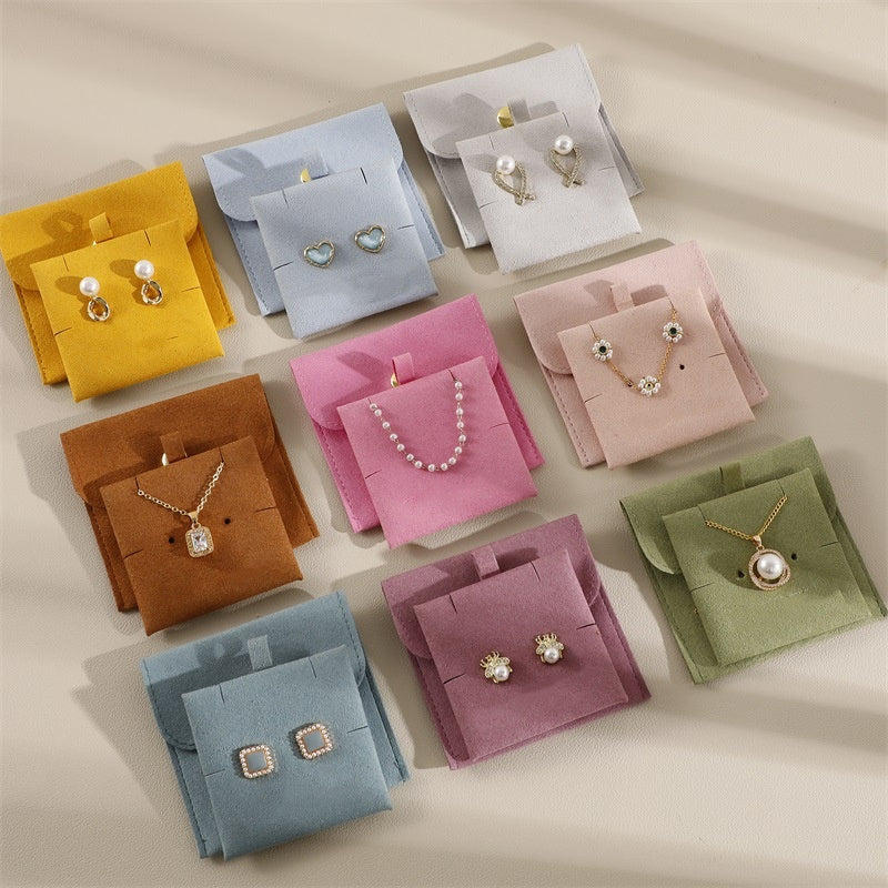 스타일리쉬 스냅 파우치 (쇼룸) Stylish Jewelry Snap Pouches with Inner Card