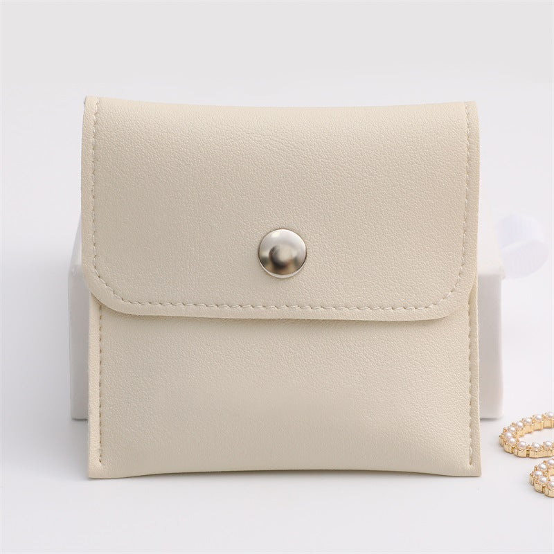 클로저 가죽 파우치 (쇼룸) Snap Closure Jewelry Pouches