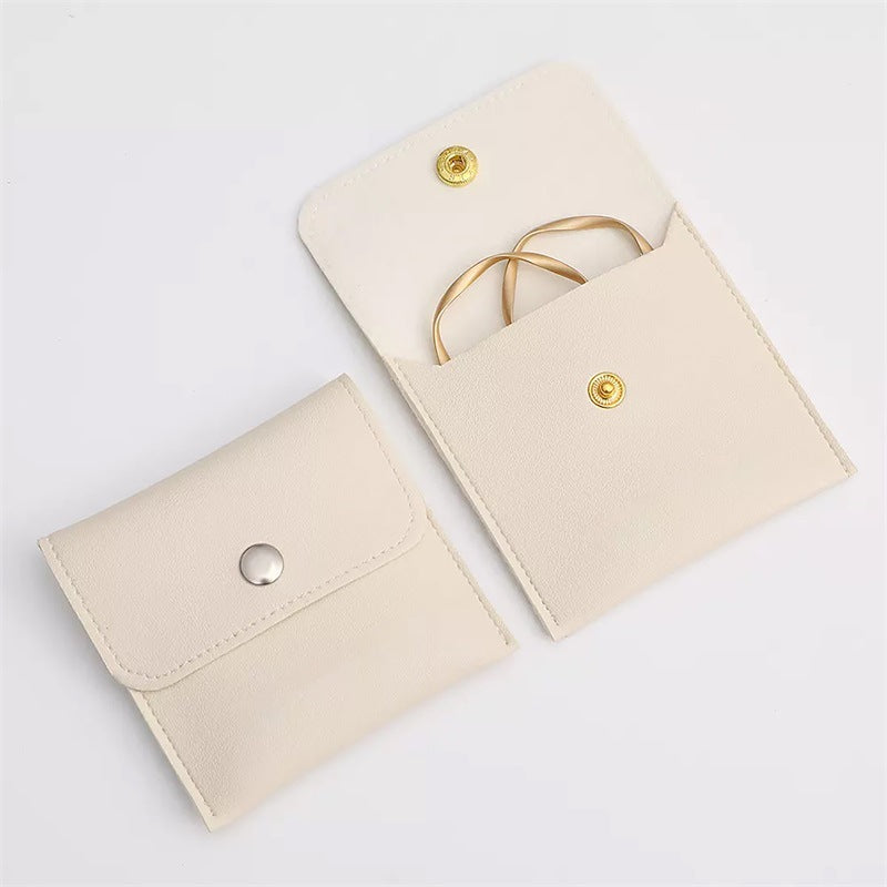 클로저 가죽 파우치 (쇼룸) Snap Closure Jewelry Pouches