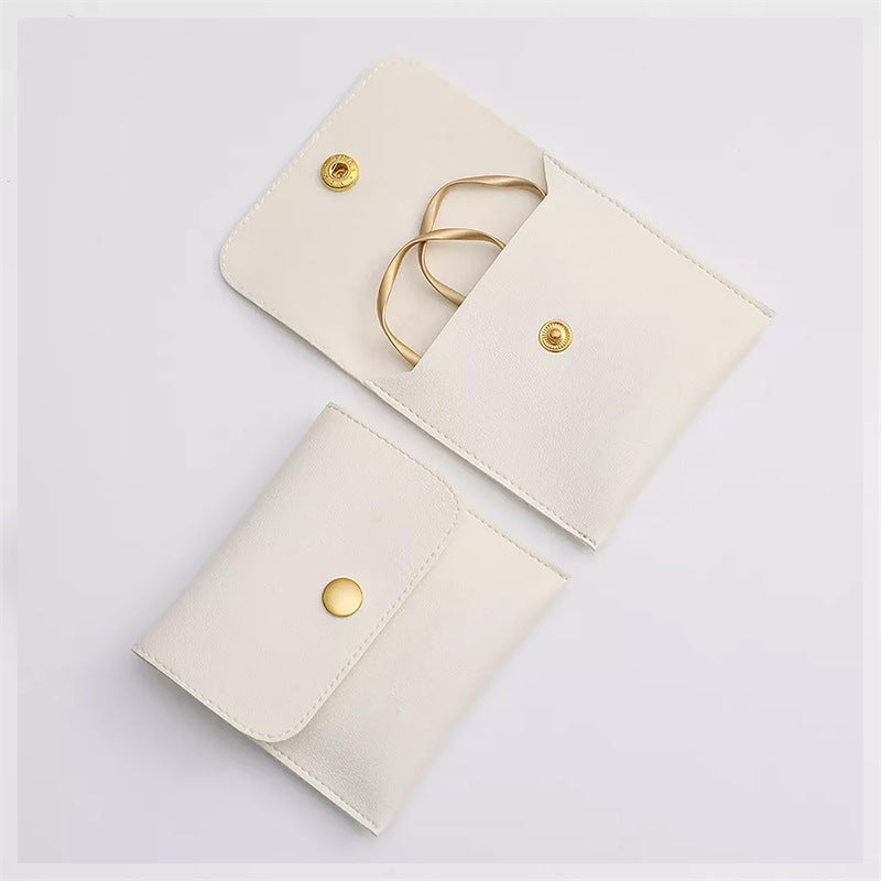 클로저 가죽 파우치 (쇼룸) Snap Closure Jewelry Pouches