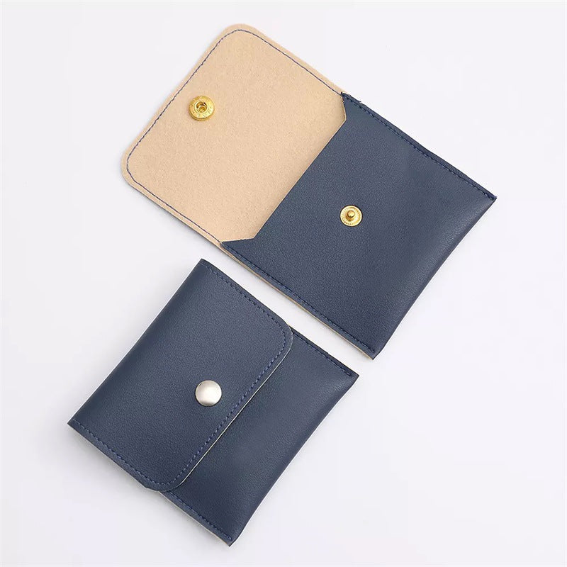 클로저 가죽 파우치 (쇼룸) Snap Closure Jewelry Pouches