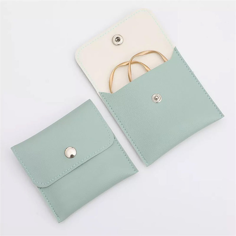 클로저 가죽 파우치 (쇼룸) Snap Closure Jewelry Pouches