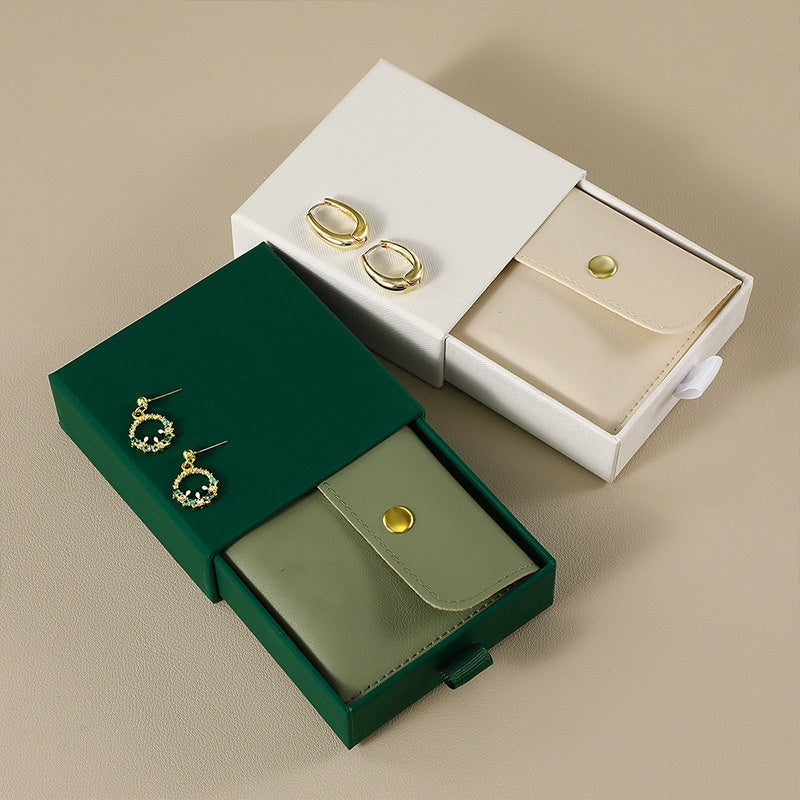 서랍식 파우치 케이스 (쇼룸) PU Snap Jewelry Drawer Boxes