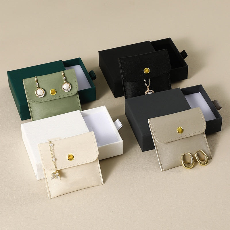 서랍식 파우치 케이스 (쇼룸) PU Snap Jewelry Drawer Boxes