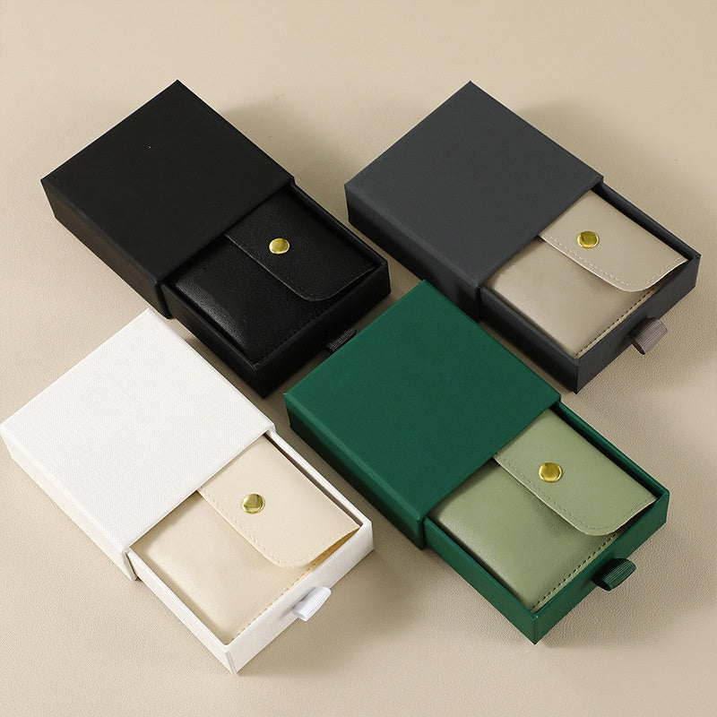 서랍식 파우치 케이스 (쇼룸) PU Snap Jewelry Drawer Boxes
