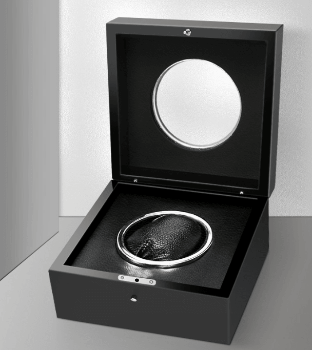 시계 보관함 (라운드) Transparent Round Window Top Watch Box