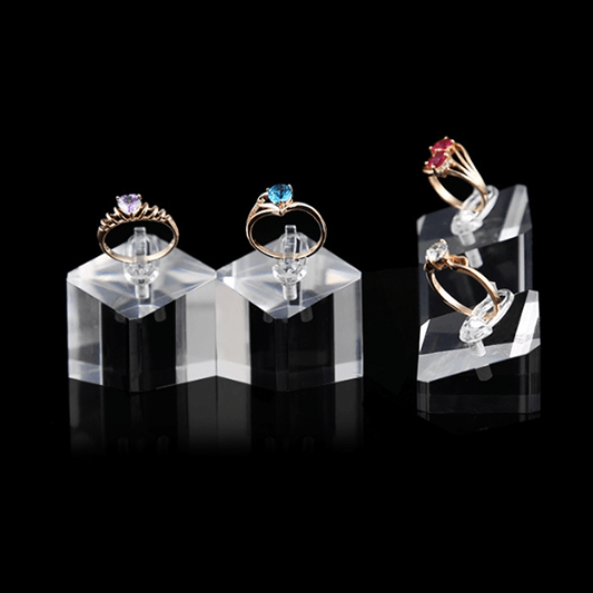 슬릭 아크릴 반지 디스플레이 (1팩 2조) Sleek Chic Acrylic Ring Display Stand(2 pcs per pack)