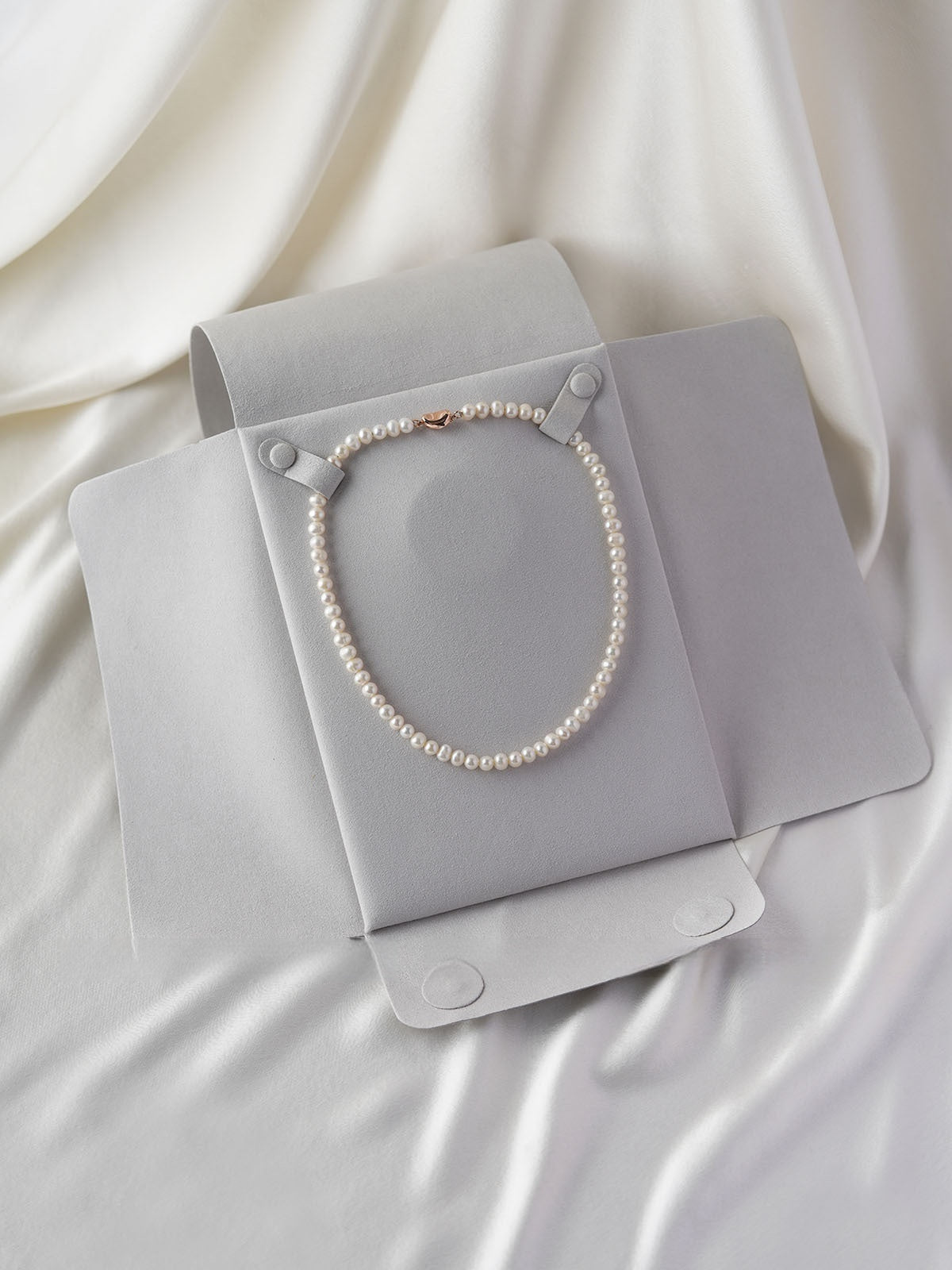 진주 목걸이 파우치 (쇼룸) Microfiber Pearl Necklace Pouch