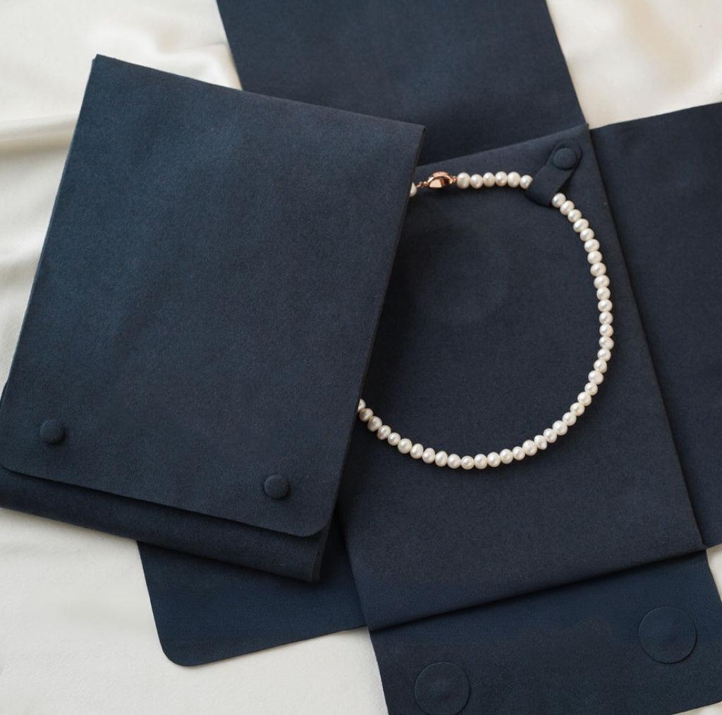 목걸이 파우치 (쇼룸) Microfiber Pearl Necklace Pouch