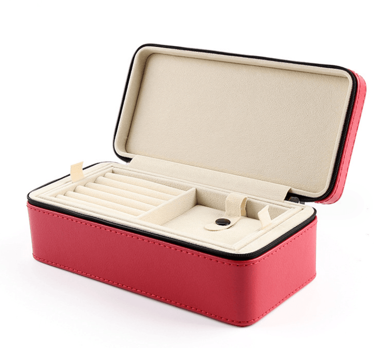 여행용 직사각 가죽 보관함 On-The-Go Gem Portable Storage Boxes