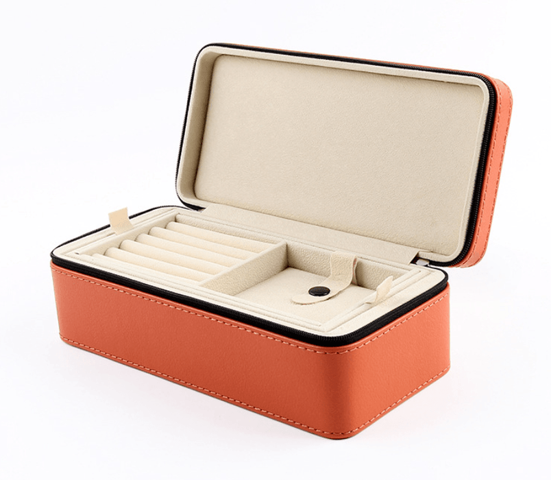 여행용 직사각 가죽 보관함 On-The-Go Gem Portable Storage Boxes
