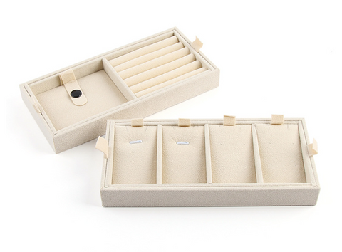 여행용 직사각 가죽 보관함 On-The-Go Gem Portable Storage Boxes