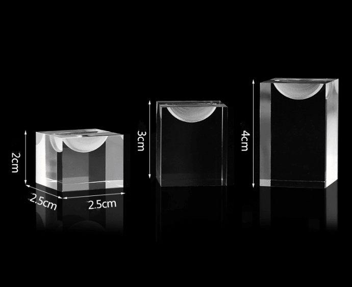 슬릭 아크릴 반지 디스플레이 (1팩 2조) Sleek Chic Acrylic Ring Display Stand(2 pcs per pack)