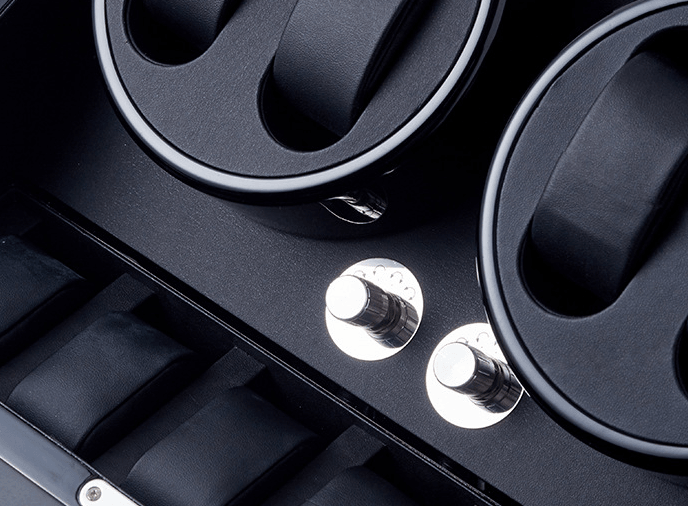 블랙 하이글로시 시계 와인더 보관함 4구 Black Lacquered Watches Winder Box (4 watches)