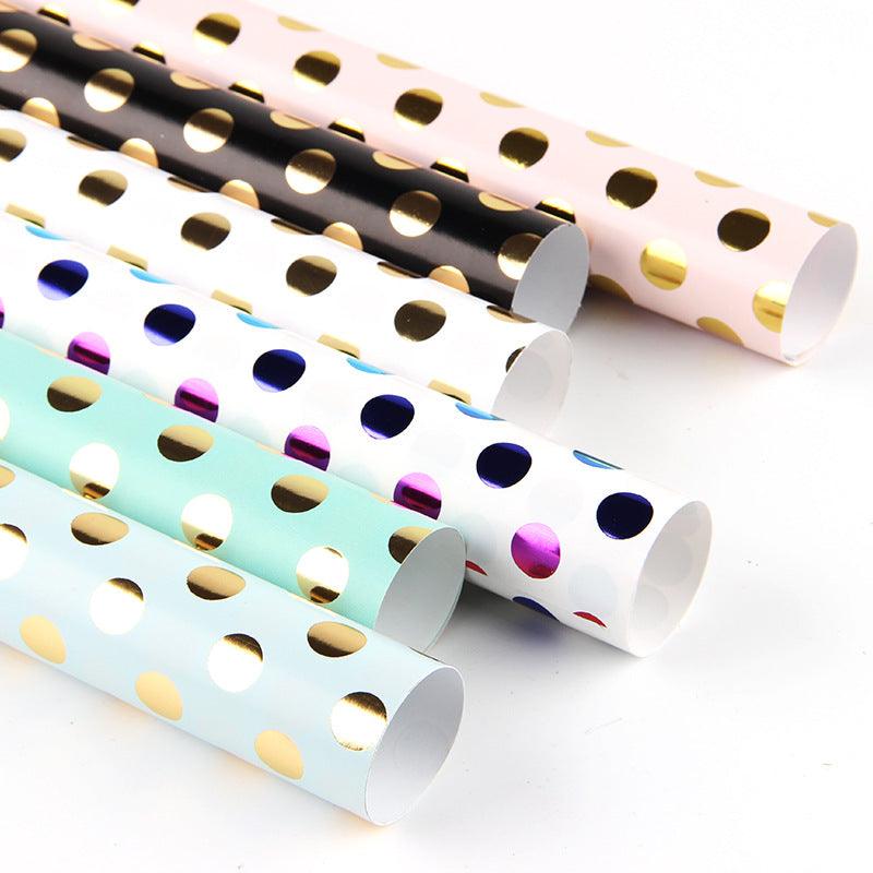 도트 패턴 포장지 (1팩 50장) 500x700mm Dots Pattern Wrapping Paper