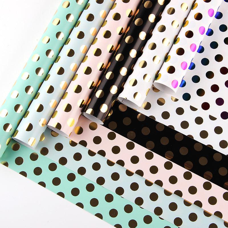 도트 패턴 포장지 (1팩 50장) 500x700mm.