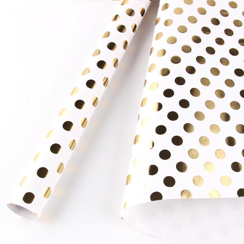 도트 패턴 포장지 (1팩 50장) 500x700mm.