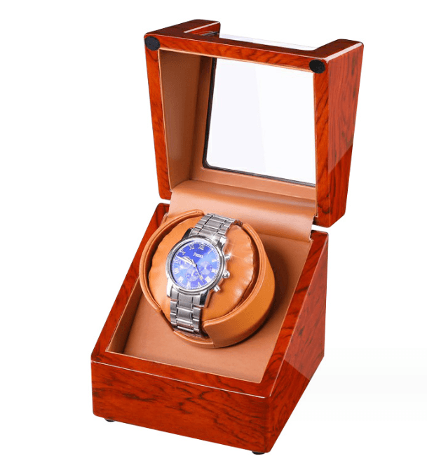 1구 시계 와인더 도장 케이스 Lacquered Single Watch Winder Box
