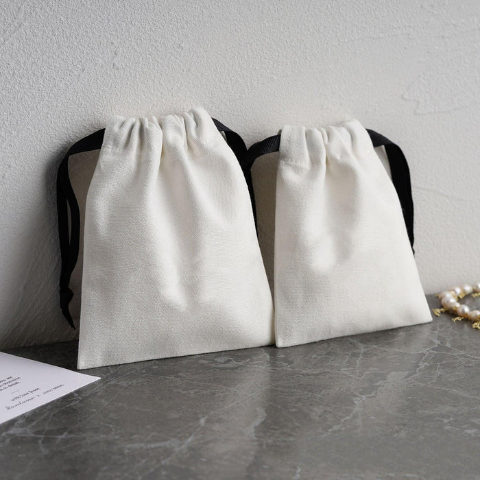 캔버스 파우치 (1팩 20개) Canvas String Pouches (20 pcs)