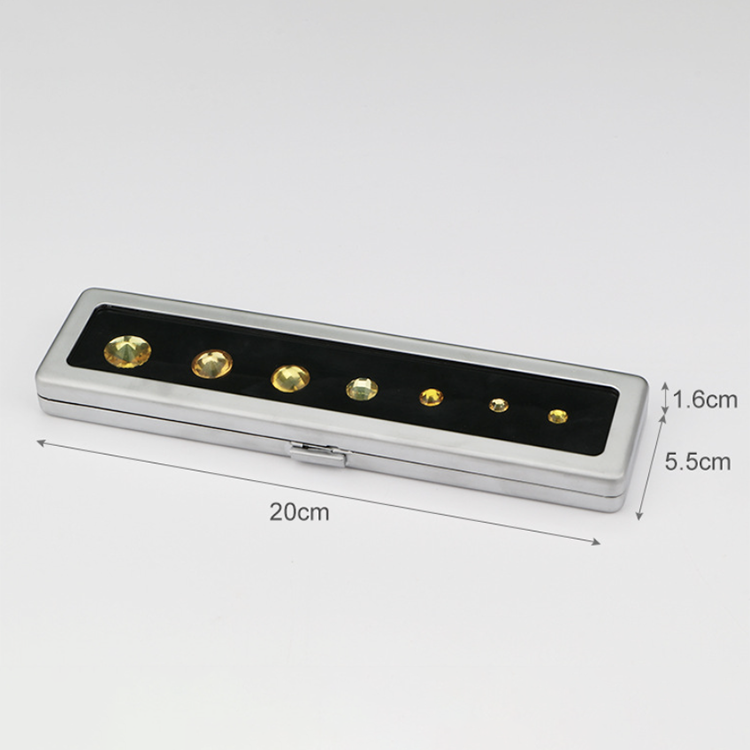 메탈 원석 보관함 Round Corner Metal Luxury Gem Boxes