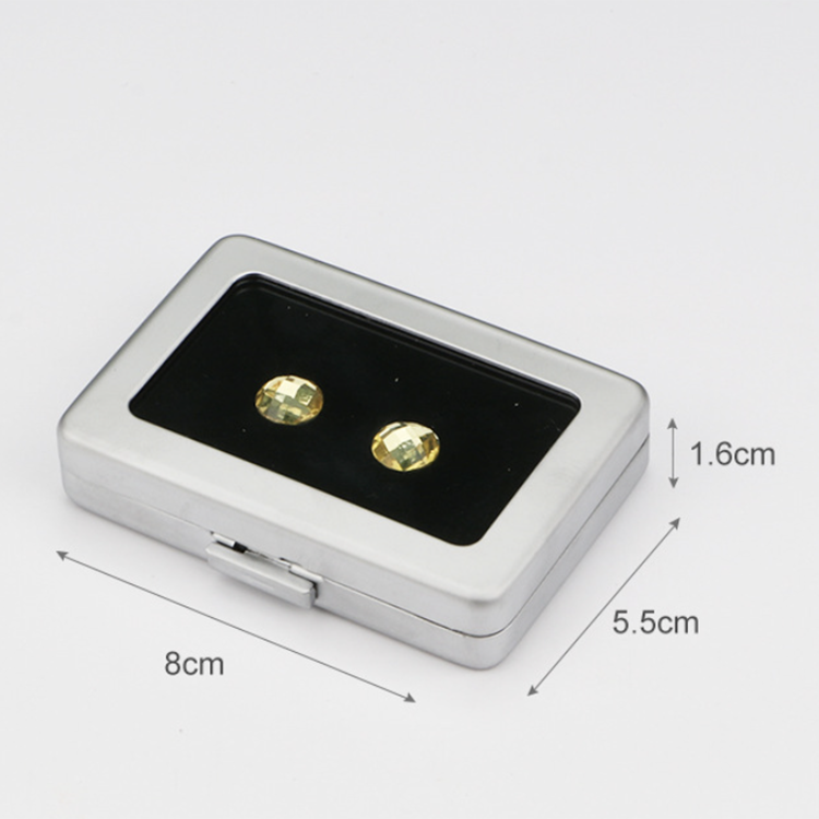 메탈 원석 보관함 Round Corner Metal Luxury Gem Boxes