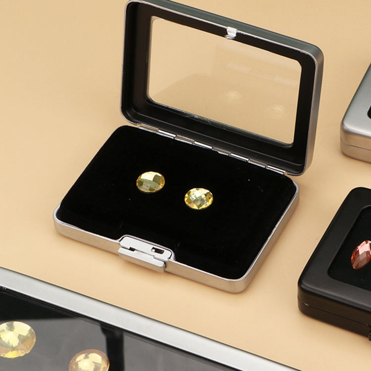 메탈 원석 보관함 Round Corner Metal Luxury Gem Boxes