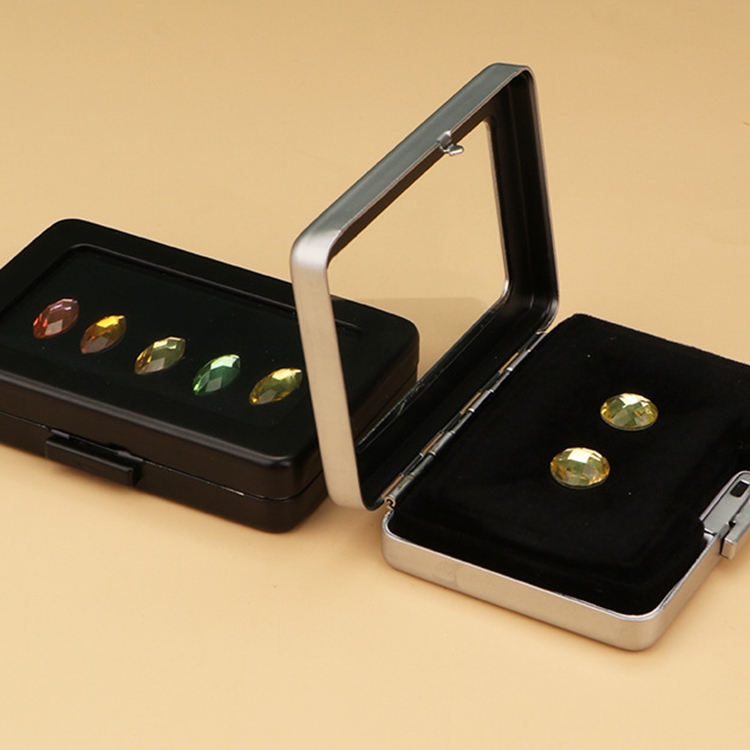 메탈 원석 보관함 Round Corner Metal Luxury Gem Boxes