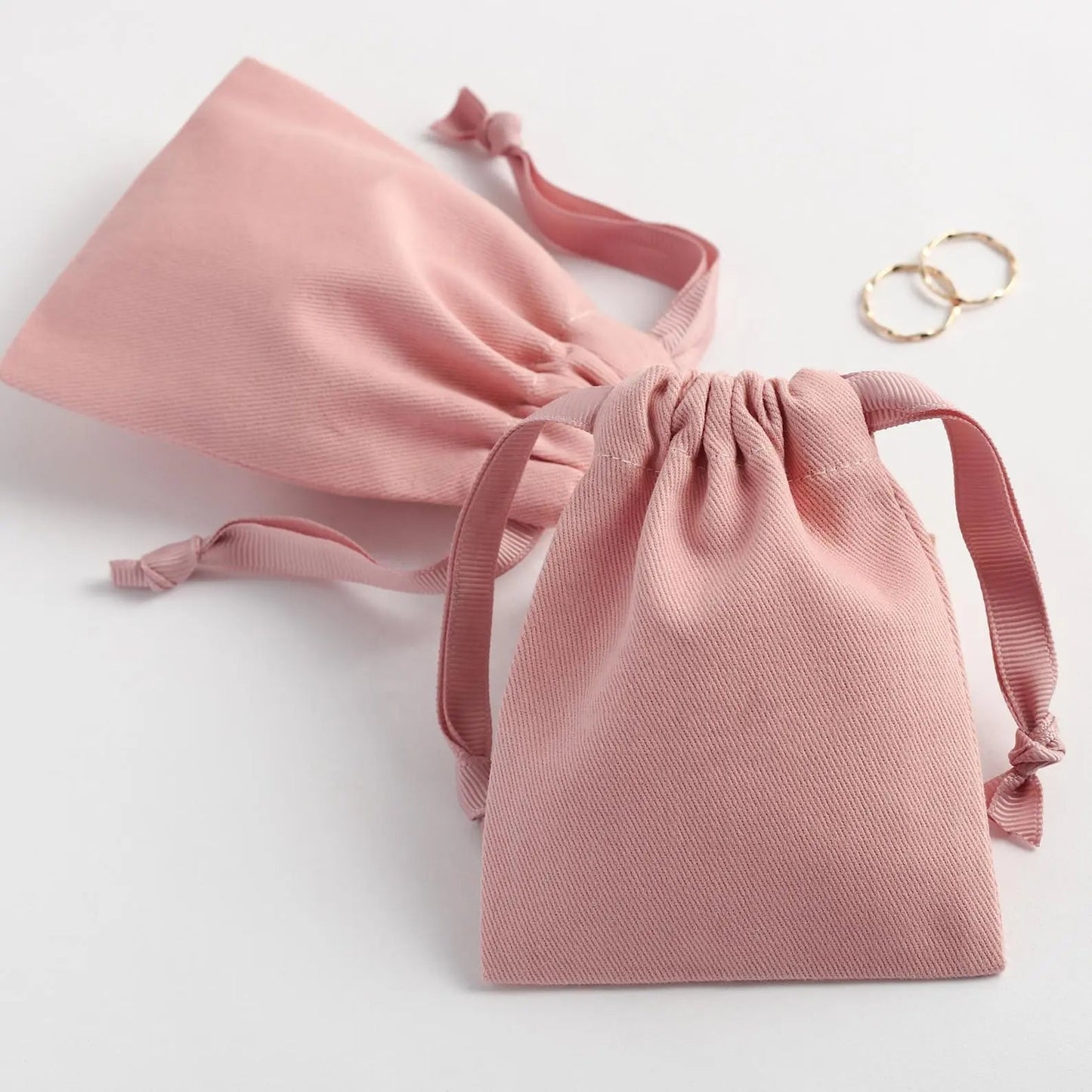 캔버스 파우치 (1팩 20개) Canvas String Pouches (20 pcs)