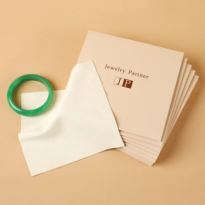 베이지 광택용 클리너 Beige Deerskin Velvet Polishing Cloths 155x155 mm (6.2"x6.2")w/ envelope