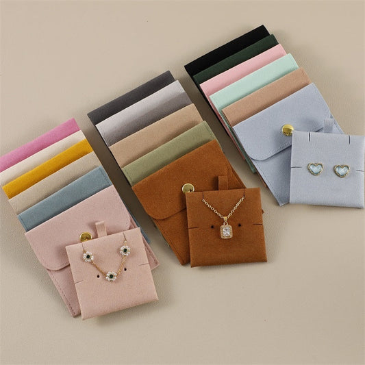 스타일리쉬 스냅 파우치 (쇼룸) Stylish Jewelry Snap Pouches with Inner Card