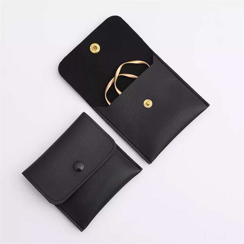 클로저 가죽 파우치 (쇼룸) Snap Closure Jewelry Pouches