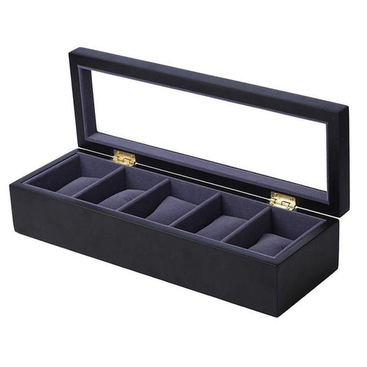 5구 시계 보관함 Piano Finish 5 Position Watch Organiser