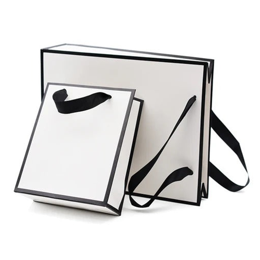 엣지 쇼핑백 (1팩 10개) Trim Frame Fancy Shopping Bag (10 pcs Per Pack)