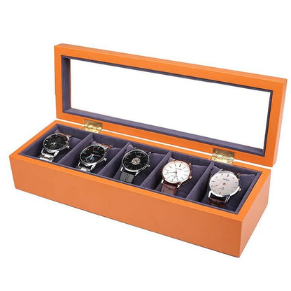 5구 시계 보관함 Piano Finish 5 Position Watch Organiser