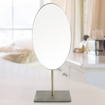 타원 거울 Metallic Oval Vanity Mirror