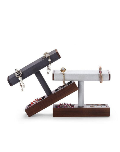 스타일리쉬 블랙 월넛 팔찌 스탠드 Stylish Black Walnut Bracelet Stand