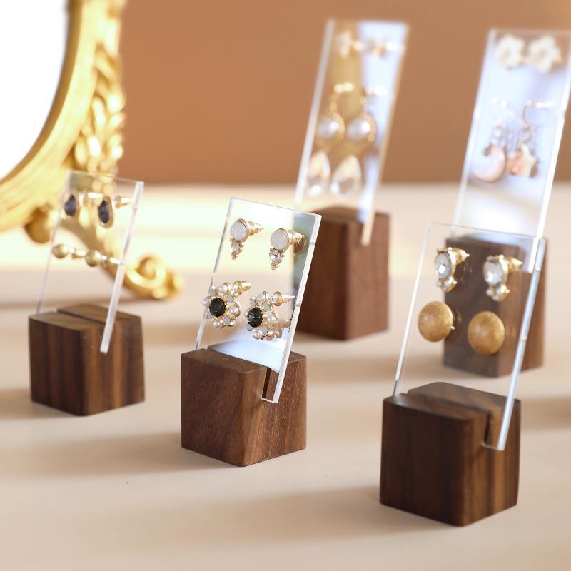 Display Stud 귀걸이 스터드 디스플레이 스탠드 Transparent Acrylic Stud Earrings Display Stand (w ...