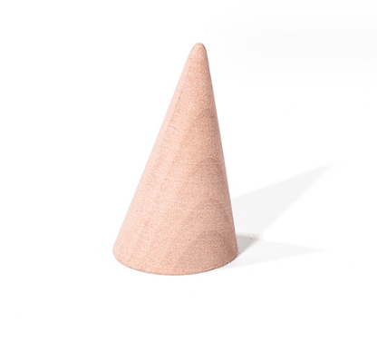 원뿔 반지 거치대 Cone Shape Wood Finger Ring Stand For Fashion Jewelry