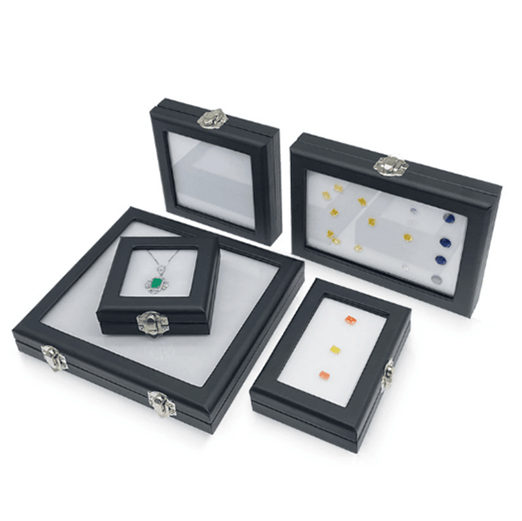 가죽 원석 보관함 Rectangular PU Gem Boxes