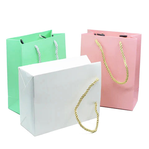 모노톤 쇼핑백 (1팩 10개) (쇼룸) Monotone Simplistic Shopping Bag (10 pcs Per Pack)