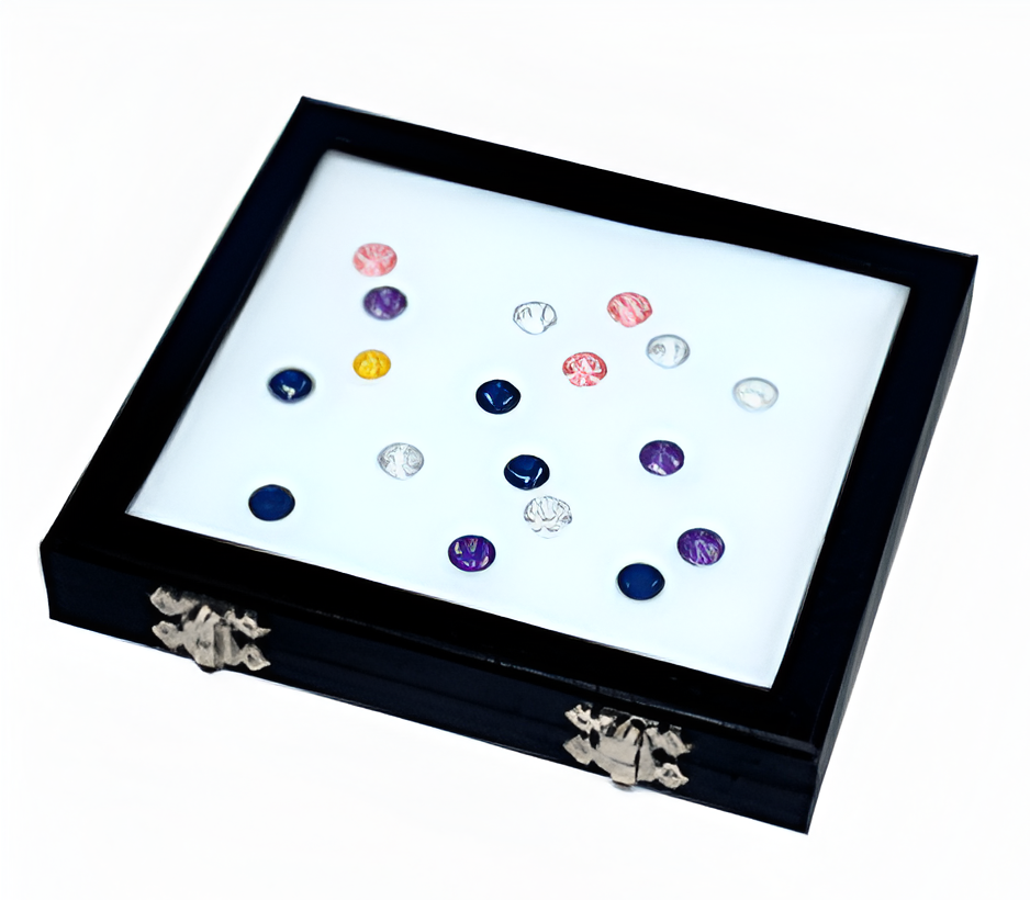 가죽 원석 보관함 Rectangular PU Gem Boxes