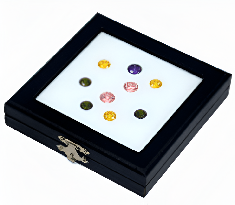 가죽 원석 보관함 Rectangular PU Gem Boxes