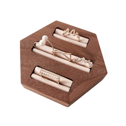 우드 반지 다각형 시리즈 Wooden Ring Display