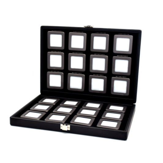 여행용 원석 보관함 Portable PU Travel Case Hold Gem Boxes
