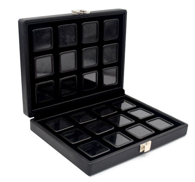 여행용 원석 보관함 Portable PU Travel Case Hold Gem Boxes