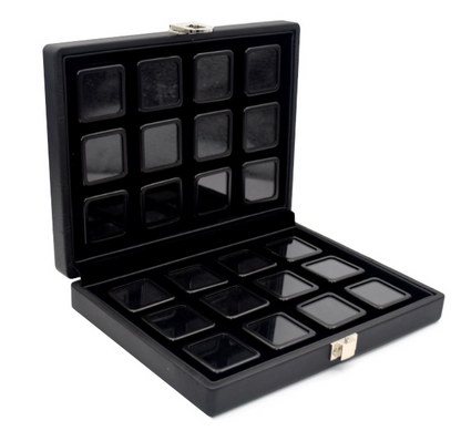 여행용 원석 보관함 Portable PU Travel Case Hold Gem Boxes