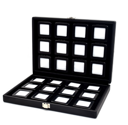 여행용 원석 보관함 Portable PU Travel Case Hold Gem Boxes