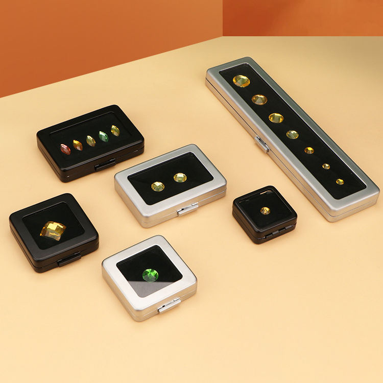 메탈 원석 보관함 Round Corner Metal Luxury Gem Boxes