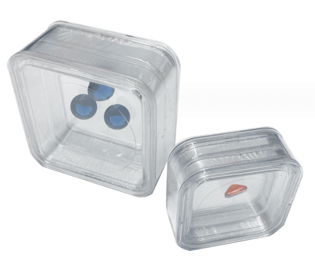 투명 원석 보관함 (1팩 10개) Round Corner Transparent Acrylic Gem Boxes (10 pcs)