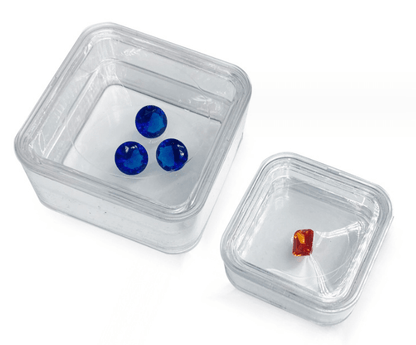 투명 원석 보관함 (1팩 10개) Round Corner Transparent Acrylic Gem Boxes (10 pcs)